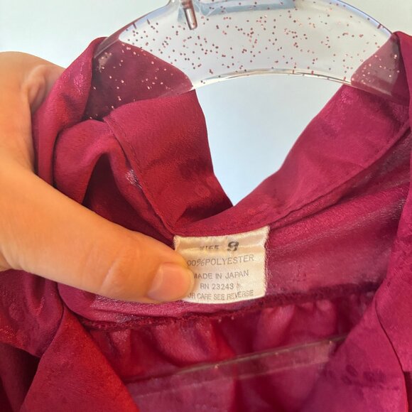 Berry Printed Jacquard Button Up Collared Shirt - Picture 4 of 4